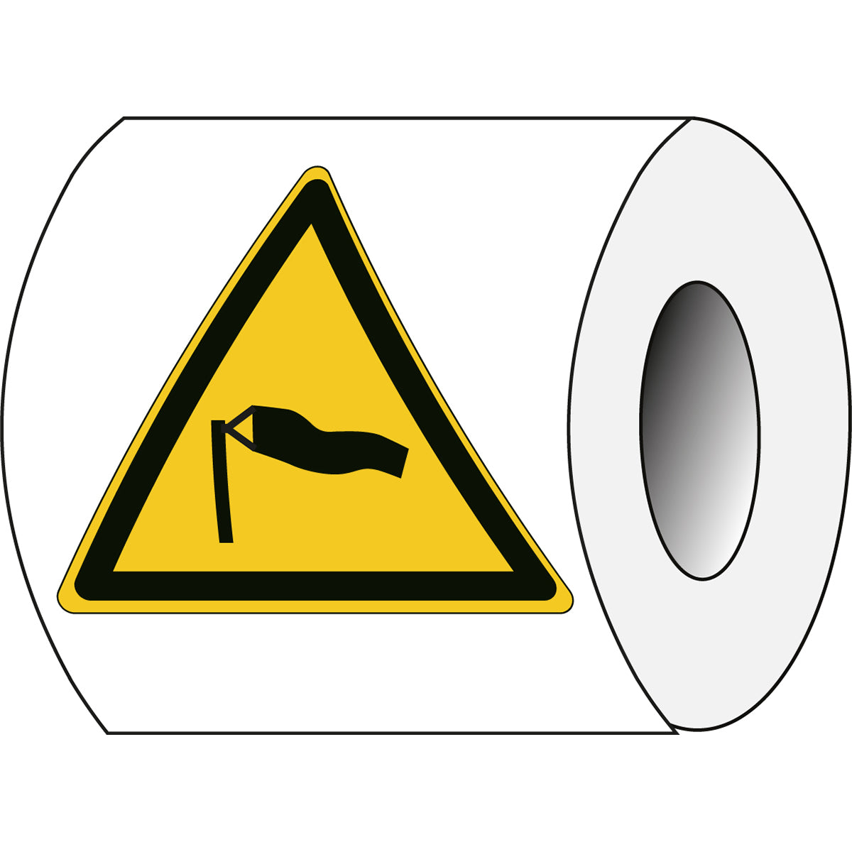 ISO Sicherheitskennzeichnung - Warnung Starkwind