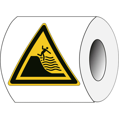 ISO Sicherheitskennzeichnung - Warnung Plötzlichem Tiefenabfall