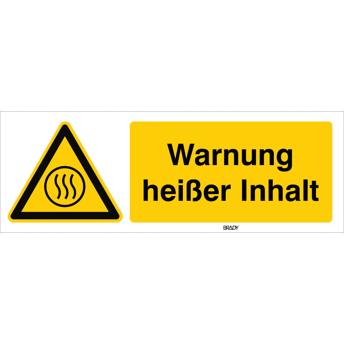 ISO safety sign - Warning, hot contents