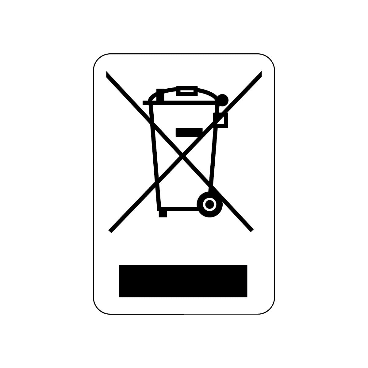 WEEE labels for safety marking