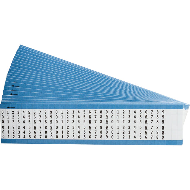 Kabelkennzeichnungskarten - fortlaufend wiederholte Zahlen