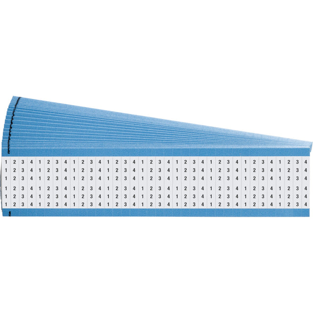 Kabelkennzeichnungskarten - fortlaufend wiederholte Zahlen