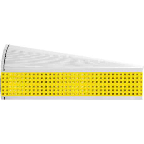 Kabelkennzeichnungskarten - einzelne Zahlen auf farbigem Hintergrund