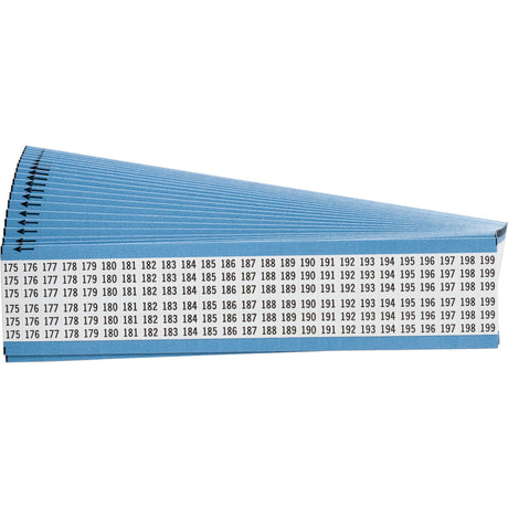 Kabelkennzeichnungskarten - fortlaufende Zahlen