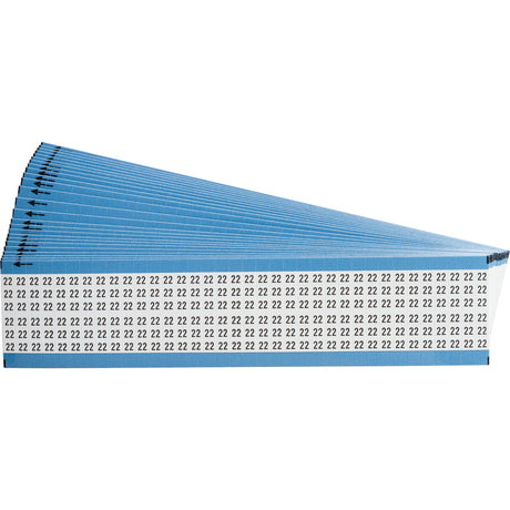 Kabelkennzeichnungskarten - einzelne Zahlen