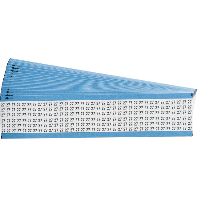 Kabelkennzeichnungskarten - einzelne Zahlen