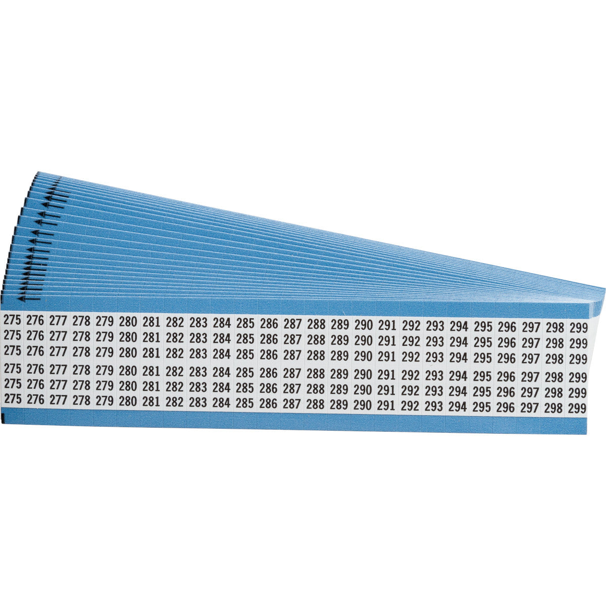 Kabelkennzeichnungskarten - fortlaufende Zahlen