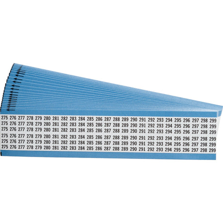 Kabelkennzeichnungskarten - fortlaufende Zahlen