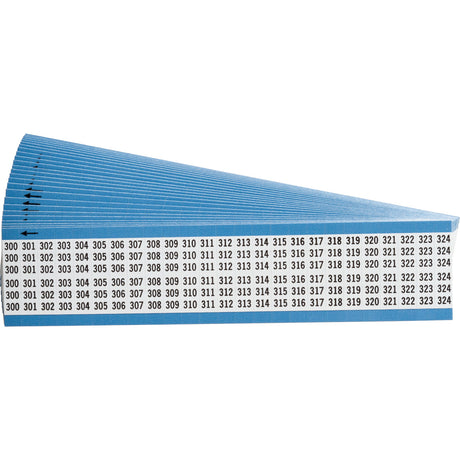 Kabelkennzeichnungskarten - fortlaufende Zahlen