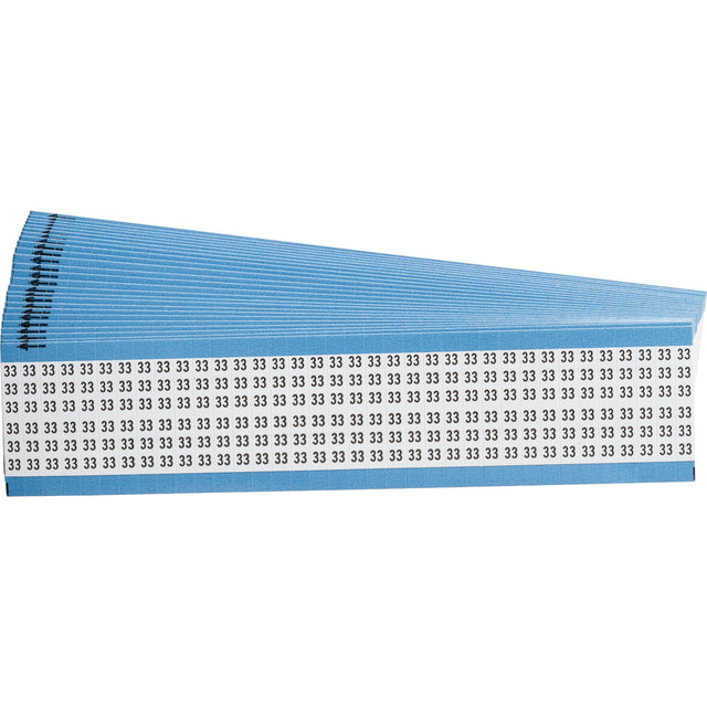 Kabelkennzeichnungskarten - einzelne Zahlen