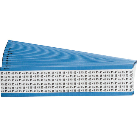 Kabelkennzeichnungskarten - einzelne Zahlen