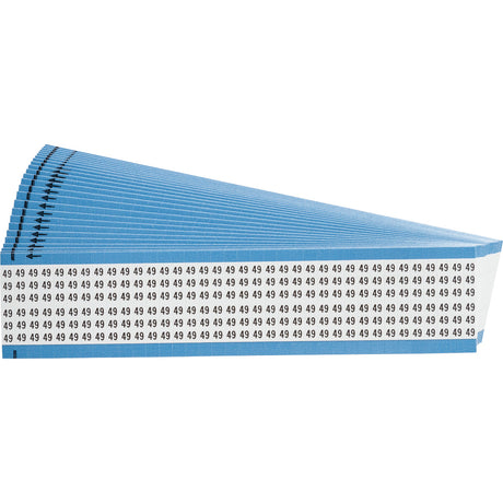 Kabelkennzeichnungskarten - einzelne Zahlen