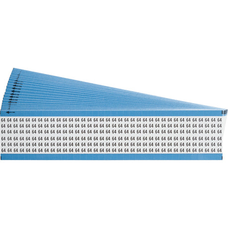 Kabelkennzeichnungskarten - einzelne Zahlen