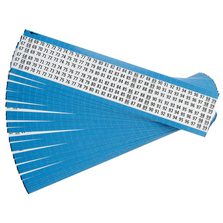 Kabelkennzeichnungskarten - fortlaufende Zahlen