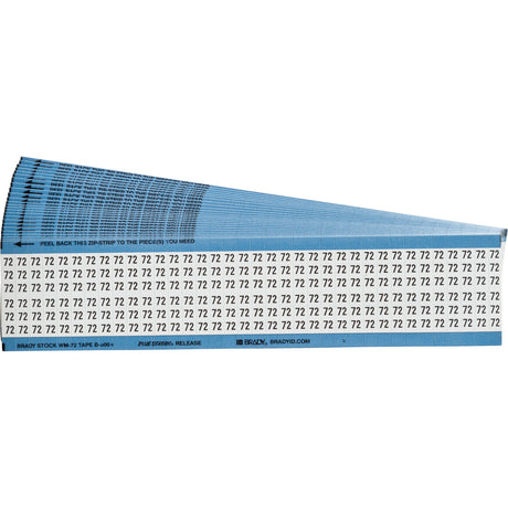 Kabelkennzeichnungskarten - einzelne Zahlen