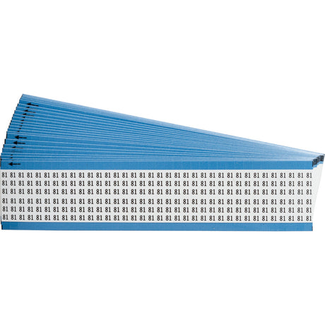 Kabelkennzeichnungskarten - einzelne Zahlen