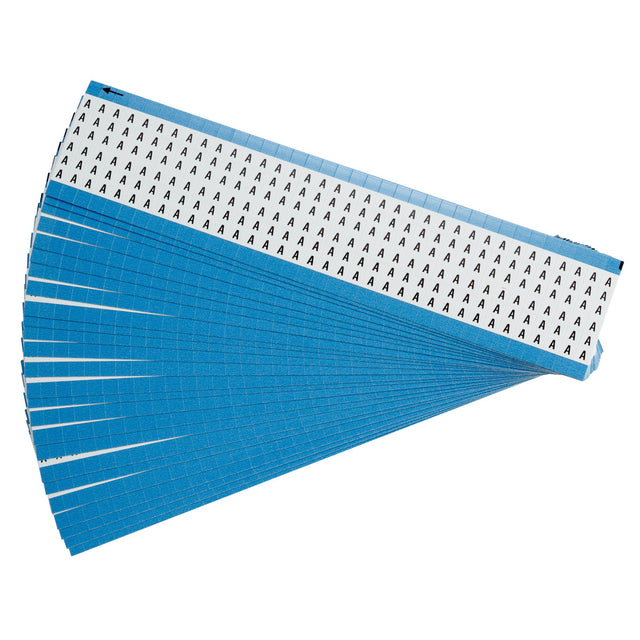 Kabelkennzeichnungskarten - einzelne Buchstaben - Großbuchstaben