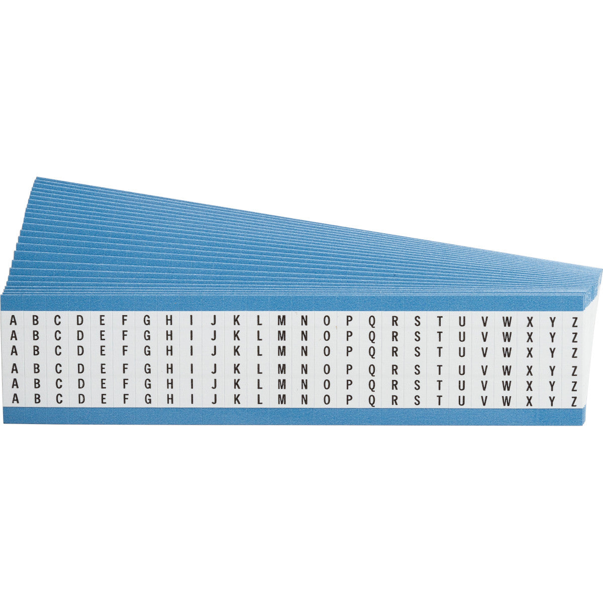 Kabelkennzeichnungskarten - fortlaufende Buchstaben - Großbuchstaben