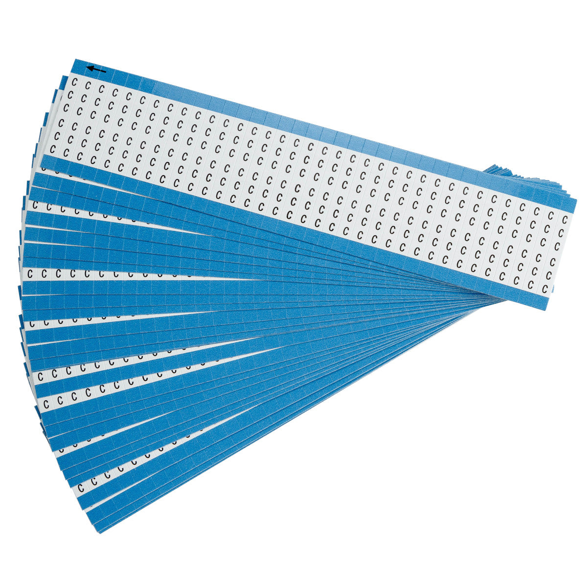 Kabelkennzeichnungskarten - einzelne Buchstaben - Großbuchstaben