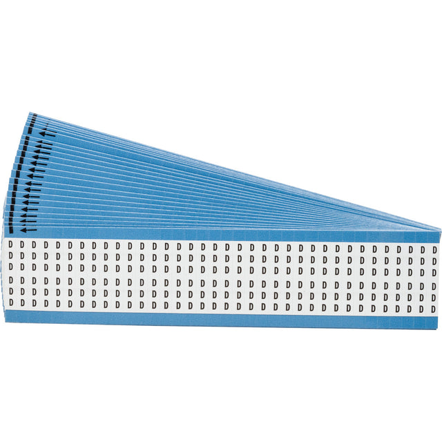 Kabelkennzeichnungskarten - einzelne Buchstaben - Großbuchstaben