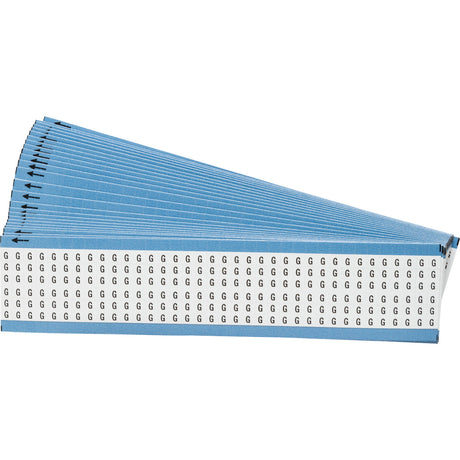 Kabelkennzeichnungskarten - einzelne Buchstaben - Großbuchstaben