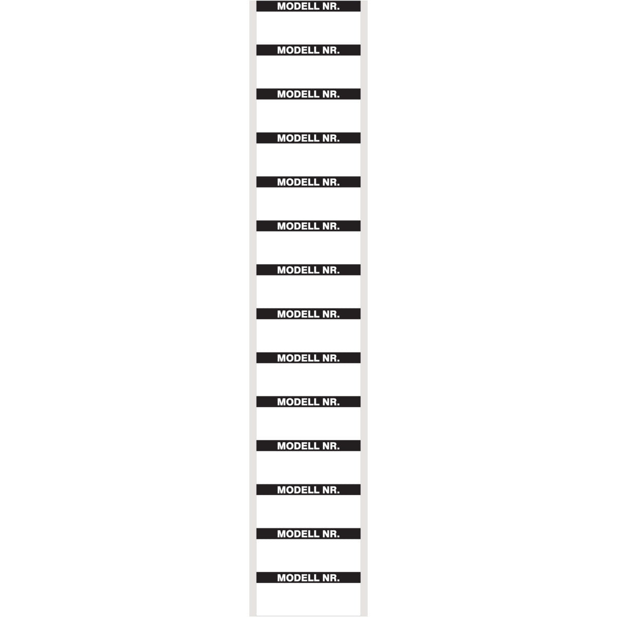 Writable vinyl fabric labels, B-500
