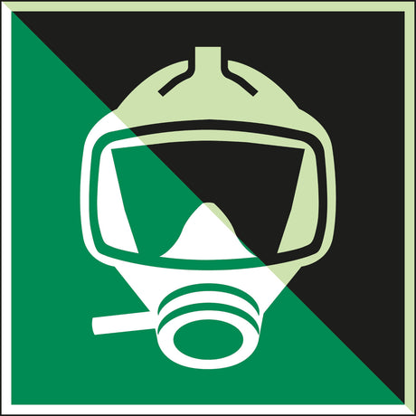 Langnachleuchtendes Sicherheitsschild