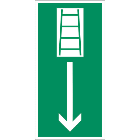 Fluchtwegkennzeichnung - Rettungsleiter