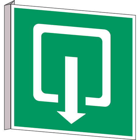 Fahnen- und Winkelschilder - Ausgang