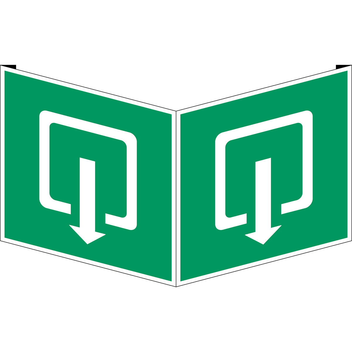 Fahnen- und Winkelschilder - Ausgang