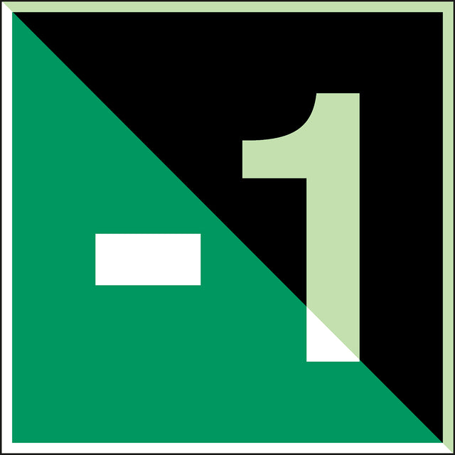 Im Dunkeln phosphoreszierendes Sicherheitspiktogramm