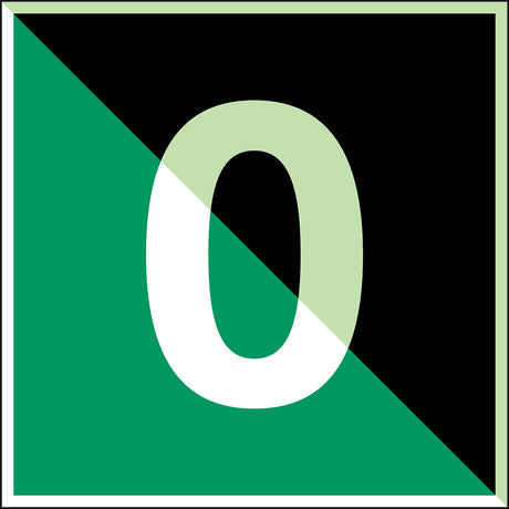 Im Dunkeln phosphoreszierendes Sicherheitspiktogramm