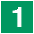 Fluchtwegkennzeichnung - Stockwerk 1