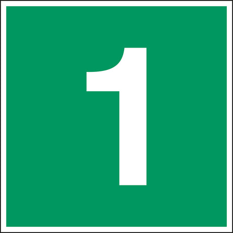 Fluchtwegkennzeichnung - Stockwerk 0