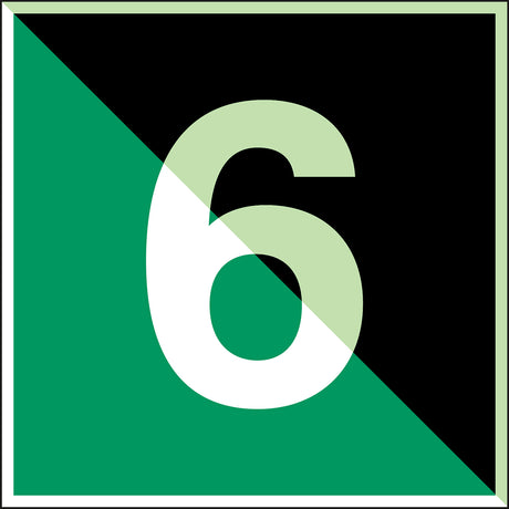 Im Dunkeln phosphoreszierendes Sicherheitspiktogramm