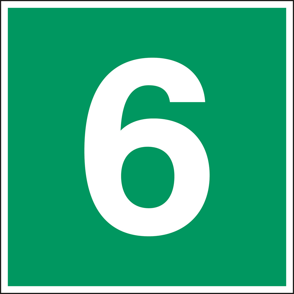 Fluchtwegkennzeichnung - Stockwerk 6