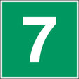Fluchtwegkennzeichnung - Stockwerk 7