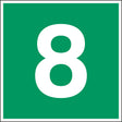 Fluchtwegkennzeichnung - Stockwerk 8