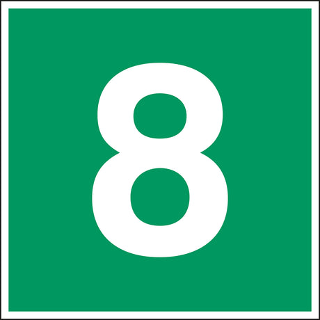 Fluchtwegkennzeichnung - Stockwerk 8