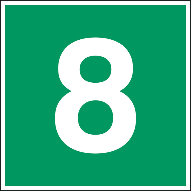 Fluchtwegkennzeichnung - Stockwerk 8