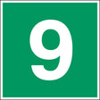 Fluchtwegkennzeichnung - Stockwerk 9