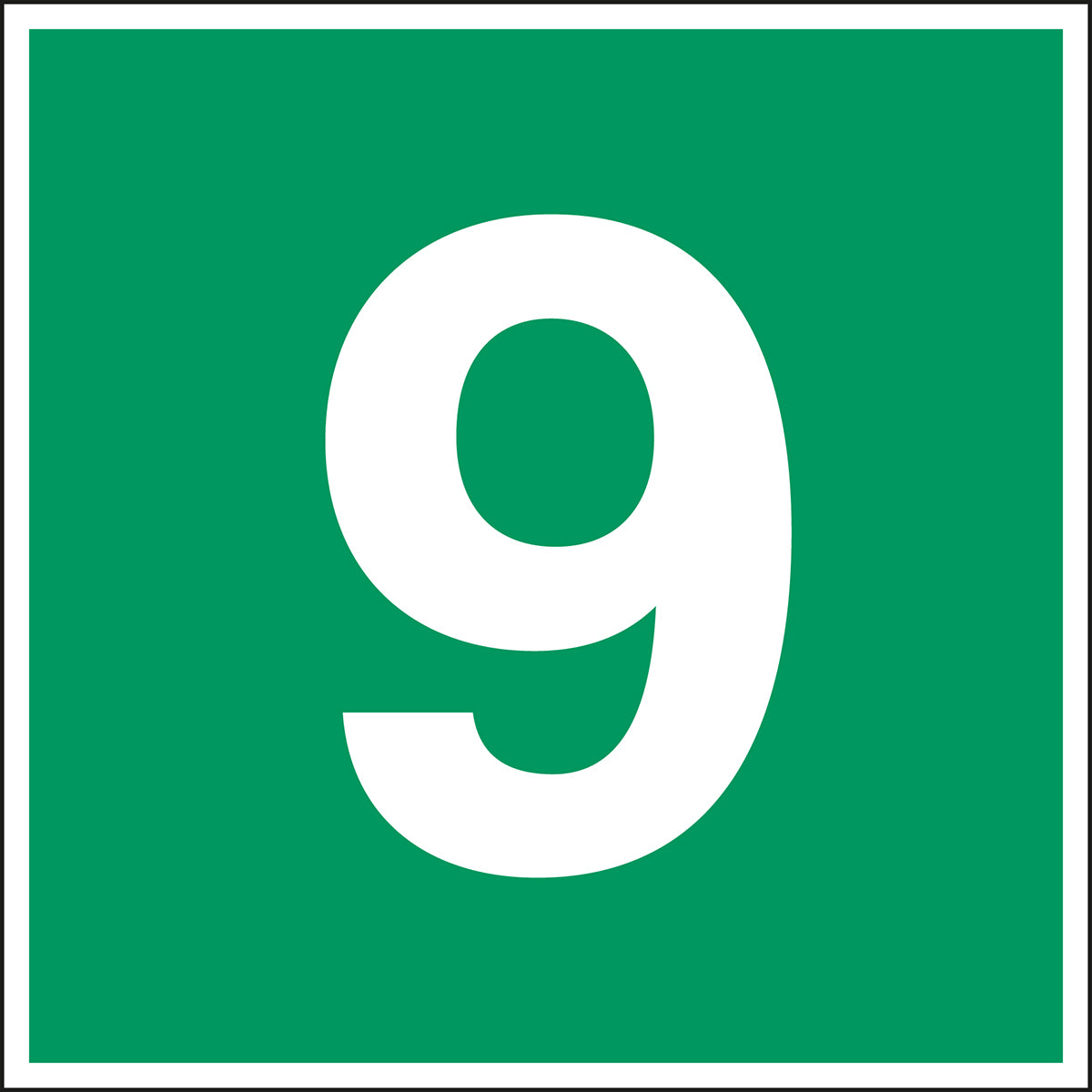 Fluchtwegkennzeichnung - Stockwerk 9