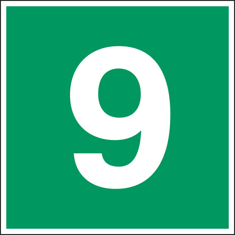 Fluchtwegkennzeichnung - Stockwerk 9