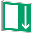 Fahnen- und Winkelschilder - Notausgang