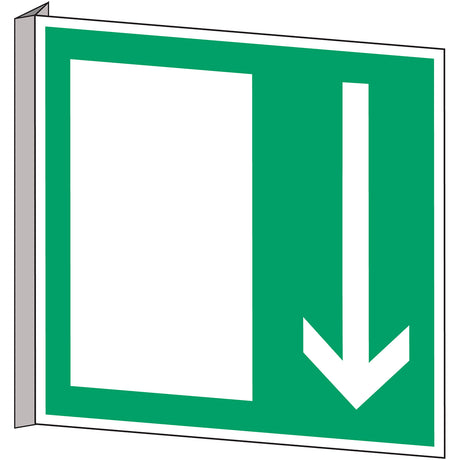 Fahnen- und Winkelschilder - Notausgang