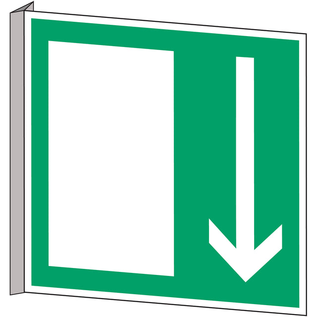 Fahnen- und Winkelschilder - Notausgang