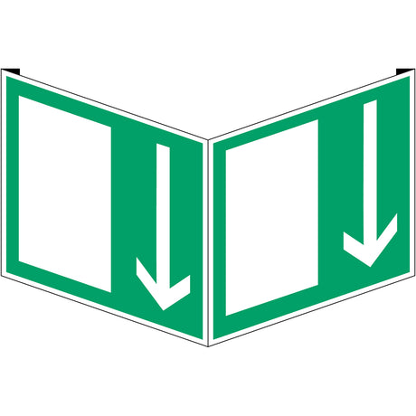 Fahnen- und Winkelschilder - Notausgang