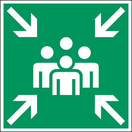 Fluchtwegkennzeichnung - Sammelstelle