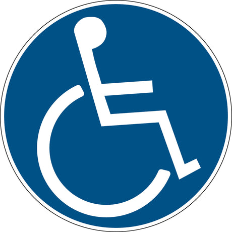 Gebotsschilder - Rollstuhlbenutzer