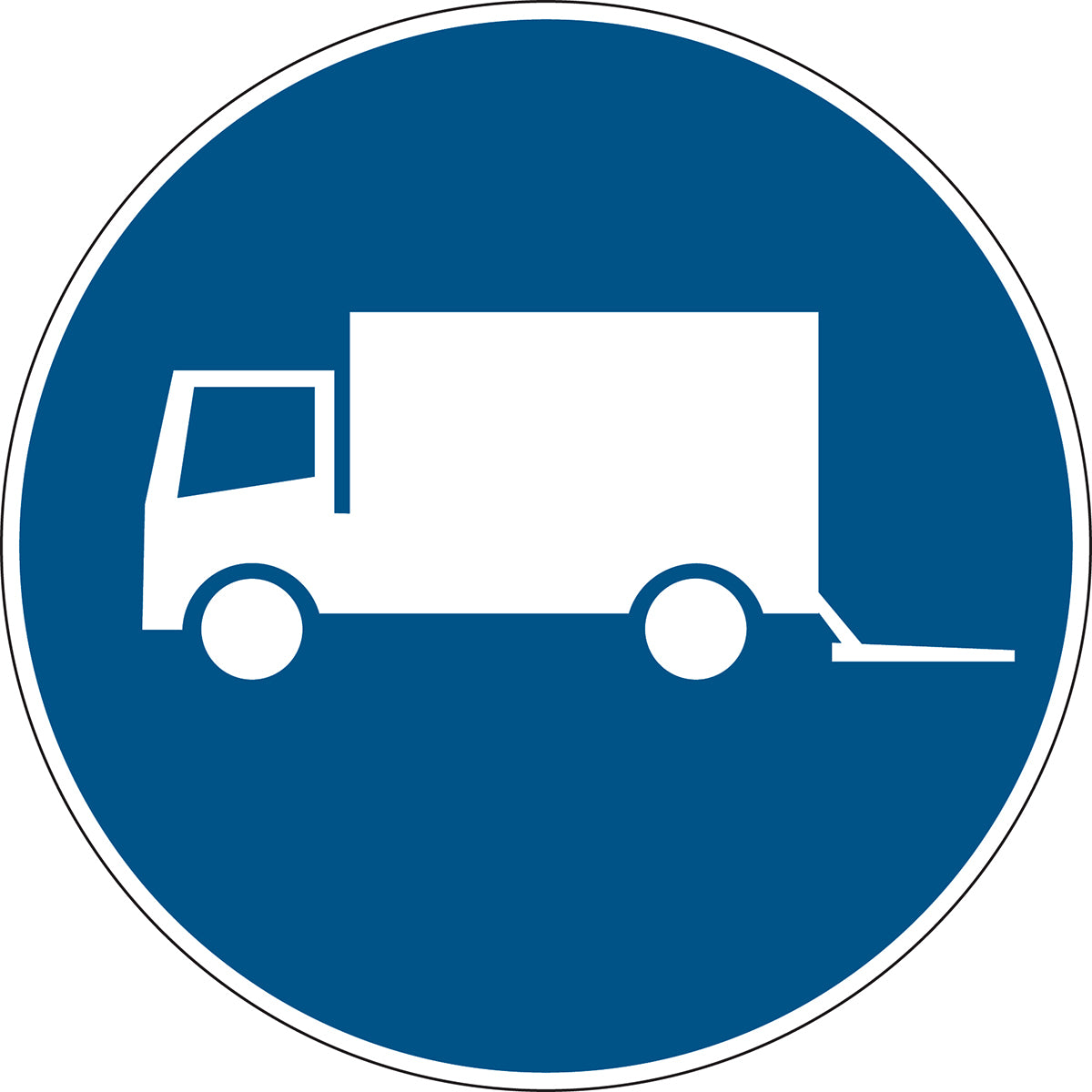 Mandatory signs - loading zone